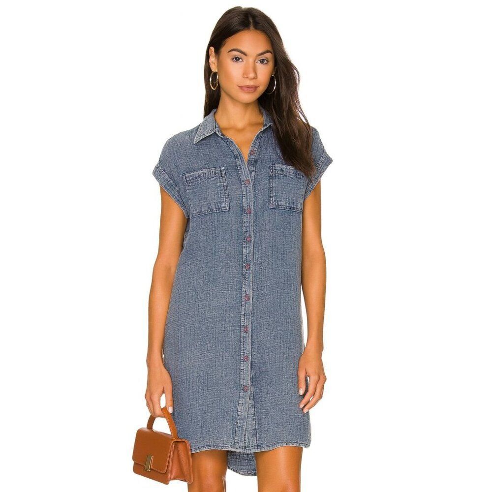 RD Style women Dress Blue Womens Oversized Confy Pockets Size Medium